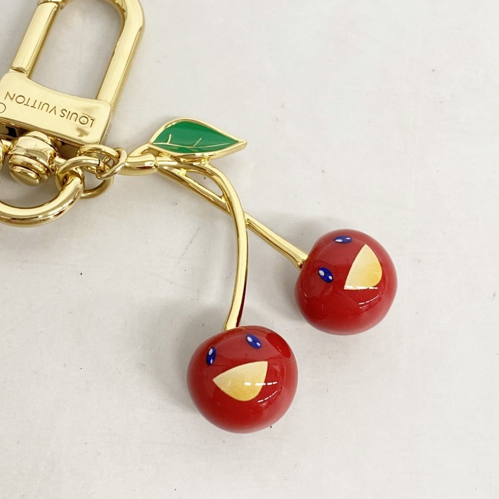 Louis Vuitton Keychain LV x TM Bag Chain Cherry M02598 Gold Women's P1022809 - Picture 3 of 5